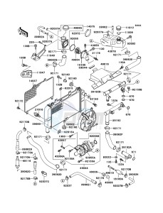 ZZR600 ZX600-E13H GB XX (EU ME A(FRICA) drawing Radiator