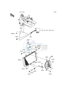 Z800 ABS ZR800DGFA UF (UK FA) XX (EU ME A(FRICA) drawing Radiator