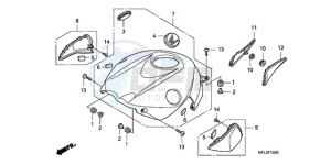 CBR1000RA9 Europe Direct - (ED / ABS MME TRI) drawing TOP SHELTER