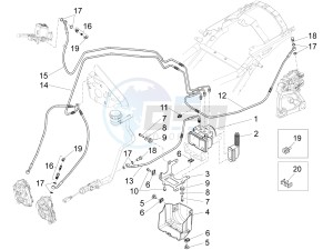 California 1400 Touring ABS USA-CND 1380 drawing ABS Brake system