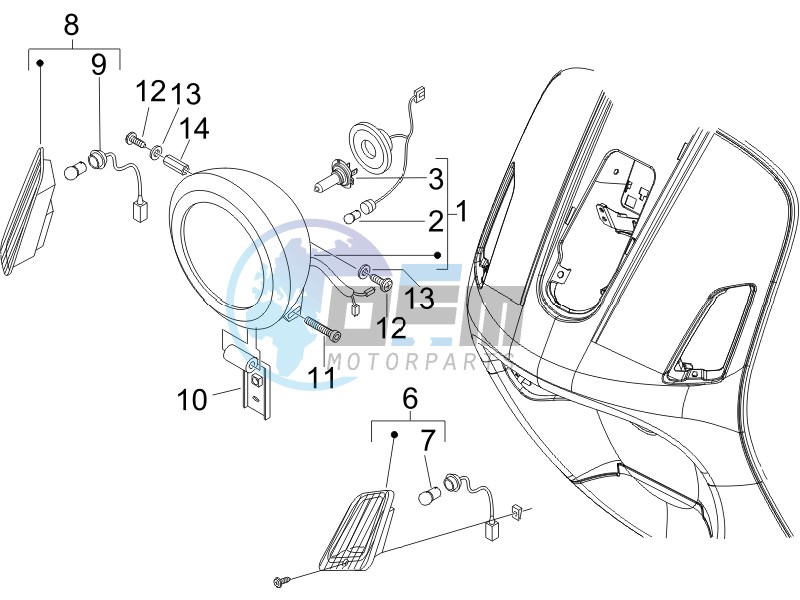 Head lights - Turn signal lamps