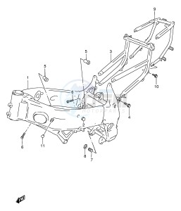 GSX-R750 (E2) drawing FRAME