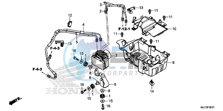 ABS MODULATOR/ TRAY (2)