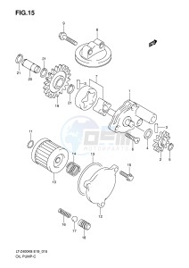 LT-Z400 (E19) drawing OIL PUMP