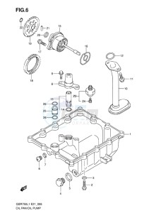 GSR750 EU drawing OIL PAN - OIL PUMP