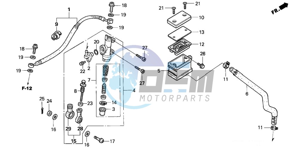 REAR BRAKE MASTER CYLINDER