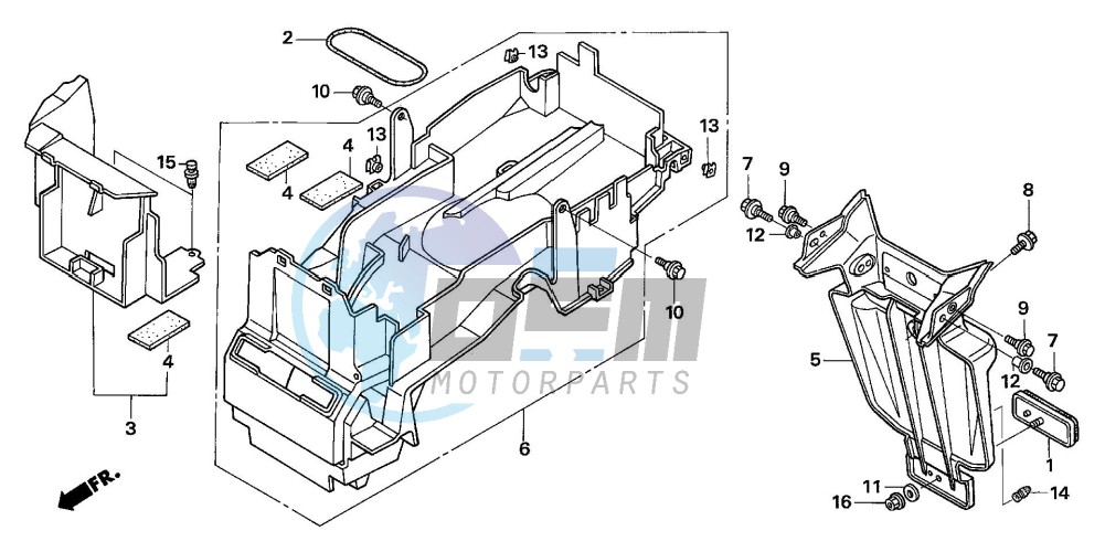 REAR FENDER (CB1300A/SA)