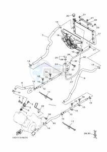 YXM700E YX70MPL (B5FP) drawing RADIATOR & HOSE