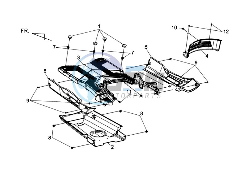 FOOTREST / FRAME COWLING