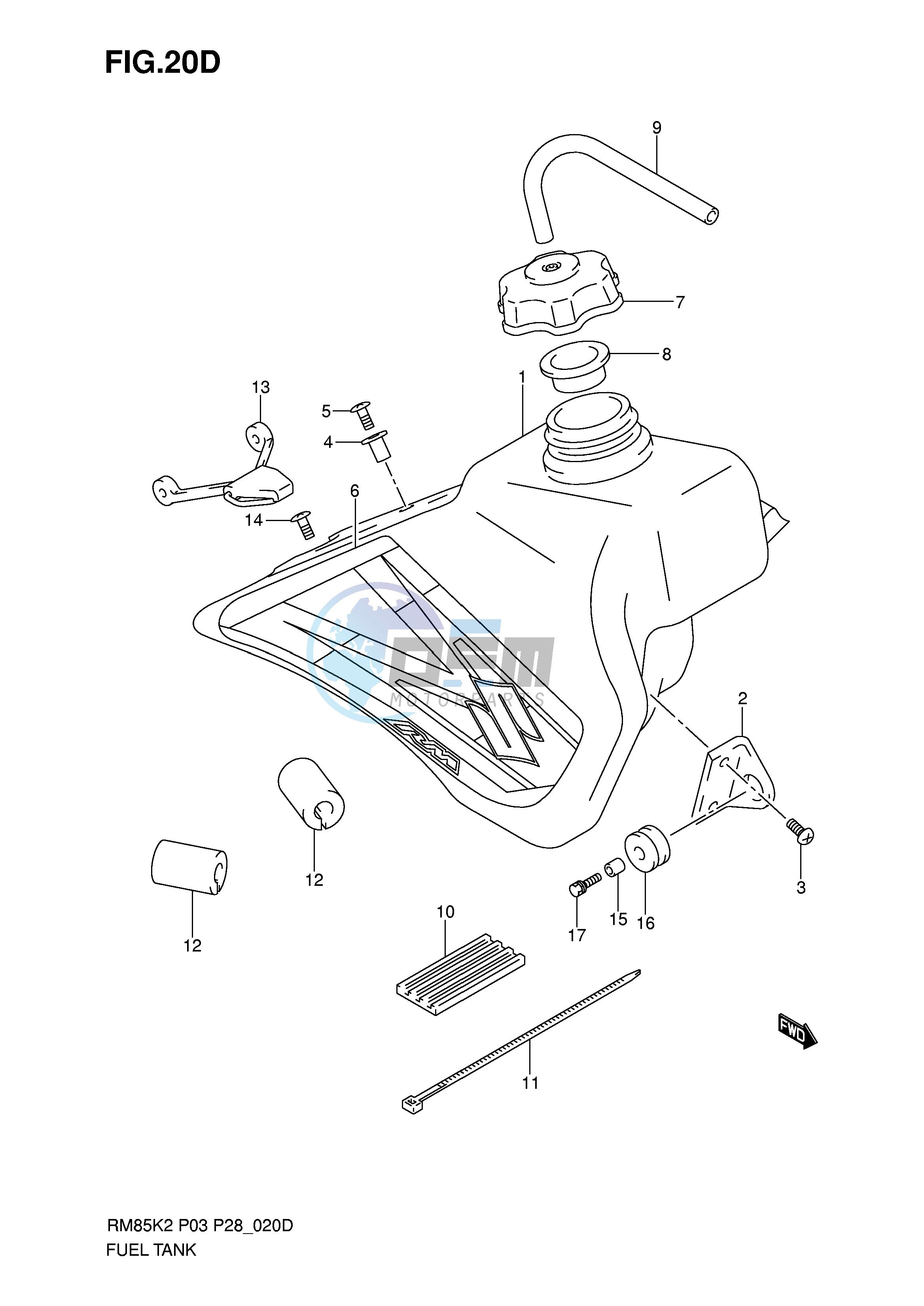 FUEL TANK (MODEL K6)