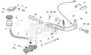 Bellagio 940 drawing Rear master cylinder