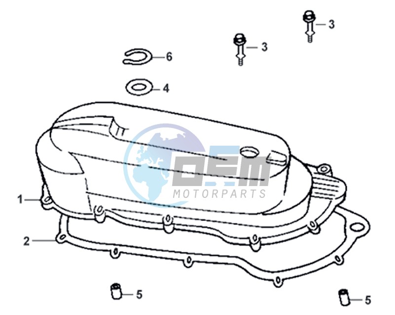 CRANKCASE COVER LEFT