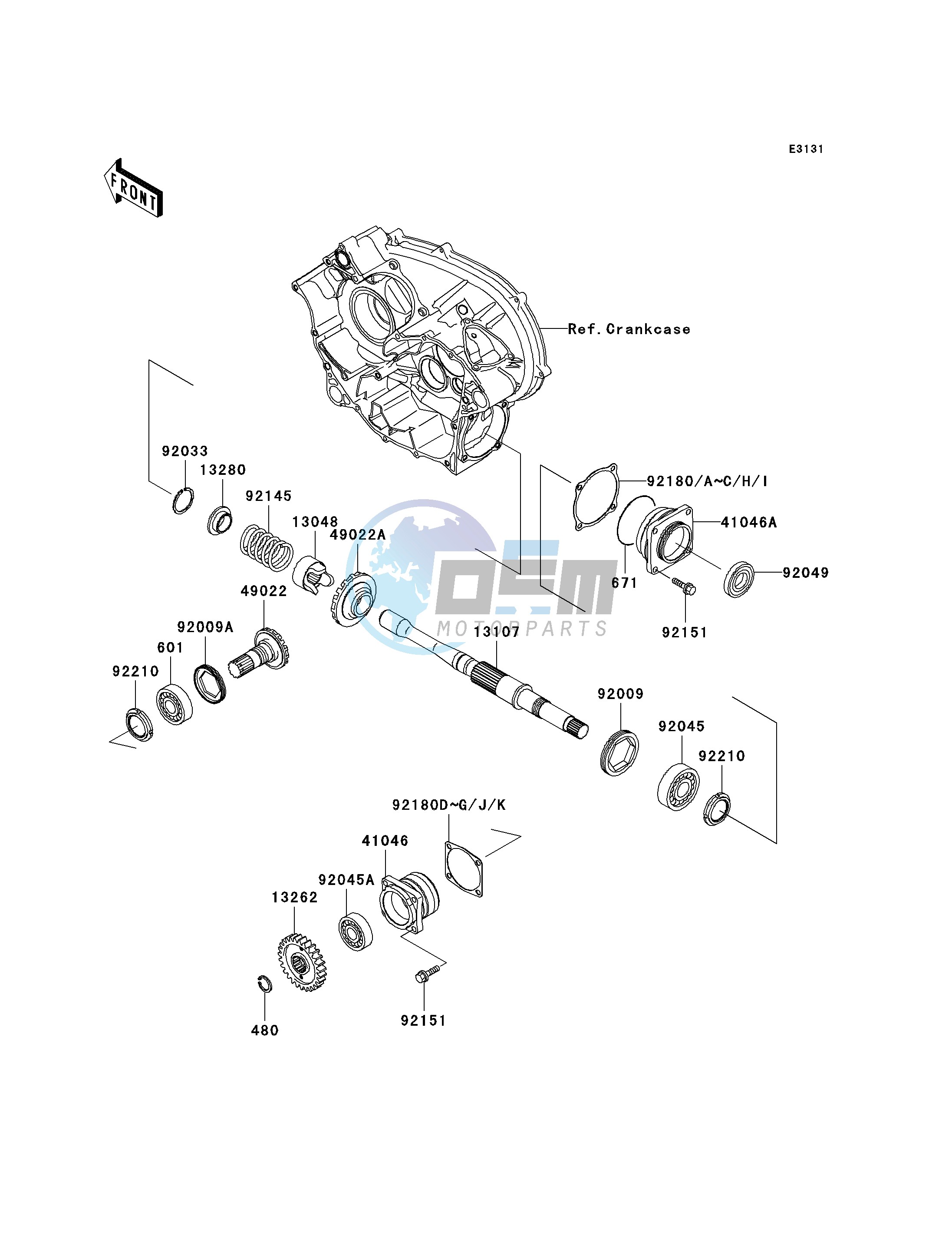 FRONT BEVEL GEAR