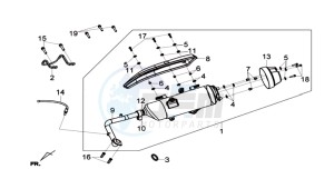 JOYMAX 125 I ABS drawing EXHAUST