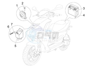 NRG 50 power DT serie speciale (D) Germany drawing Remote control switches - Battery - Horn