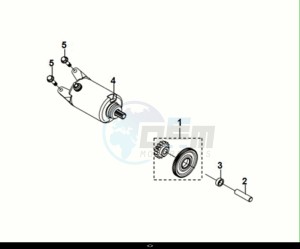 NH-T 200I (MG20BW-EU) (E5) (M1) drawing START MOTOR