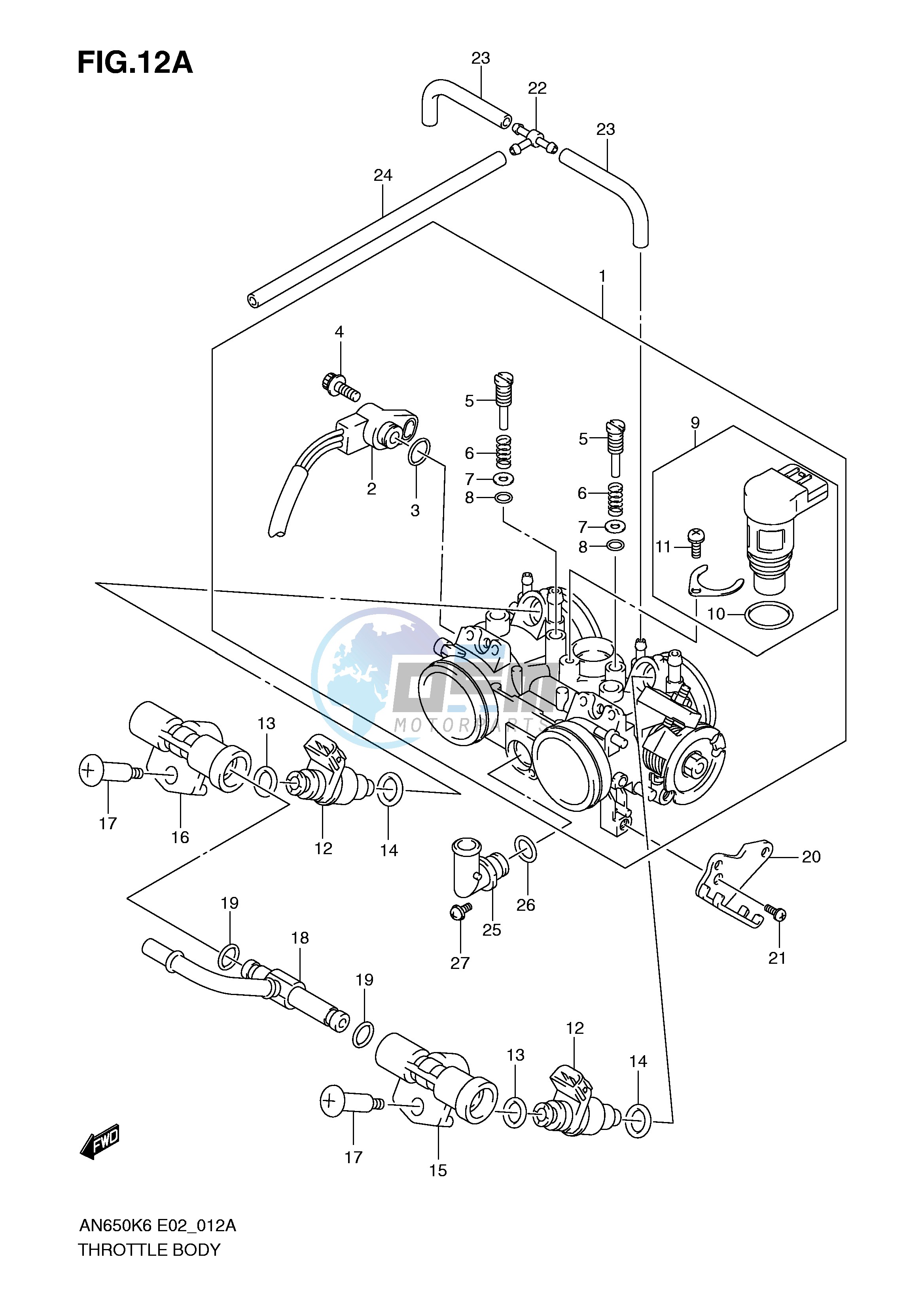 THROTTLE BODY (MODEL K7)