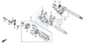 NV750C2 drawing GEARSHIFT DRUM