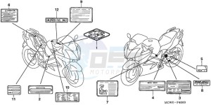 VFR8009 UK - (E / MME TWO) drawing CAUTION LABEL