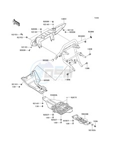 KVF 750 A [BRUTE FORCE 750 4X4] (A1) A1 drawing GUARD-- S- -