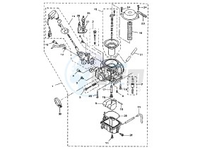 YP MAJESTY 125 drawing CARBURETOR