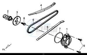 X'PRO 50 (45 Km/h) (AE05W9-EU) (E4) (L8-M1) drawing CYL. HEAD L. SIDE COVER