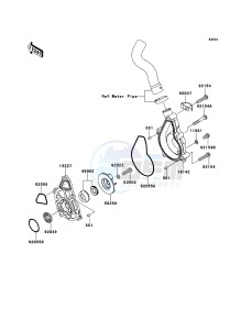 VERSYS_ABS KLE650DCF XX (EU ME A(FRICA) drawing Water Pump