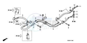 ST13009 UK - (E / MKH MME) drawing REAR BRAKE HOSE (ST1300)