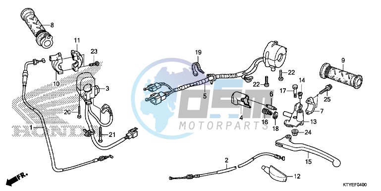 HANDLE LEVER/ SWITCH/ CABLE