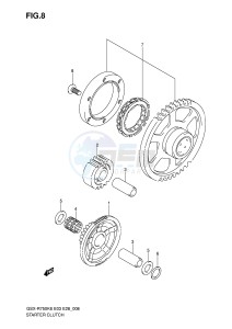 GSX-R750 (E3-E28) drawing STARTER CLUTCH