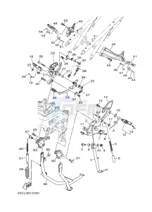 MT-09 TRACER MT09TRA TRACER 900 (2SCT) drawing STAND & FOOTREST