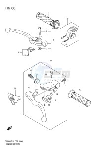 SV650S (E2) drawing HANDLE LEVER (SV650SL1 E2)