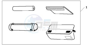 XL650V TRANSALP drawing HANDLE POCKET DX