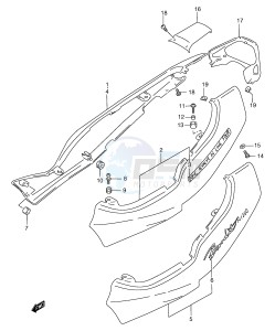 GSF1200 (E2) Bandit drawing FRAME COVER (MODEL T)