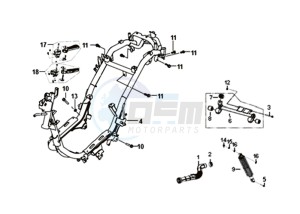 FIDDLE III 50 45KMH (L8) EU drawing FRAME / ENGINE MOUNT