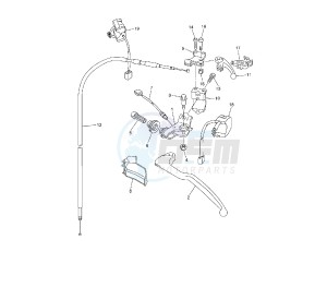 WR F 450 drawing HANDLE SWITCH AND LEVER