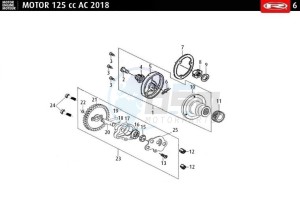 MRT-125-E4-AC-SM-BLACK drawing OIL PUMP