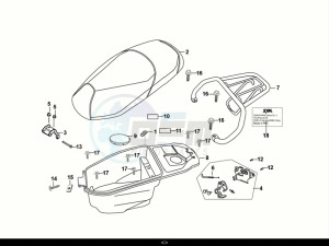 FIDDLE II 50 (AF05W5-EU) (E5) (M1) drawing SEAT-REARGRIP