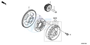 TRX500FMC ED drawing STARTING GEAR