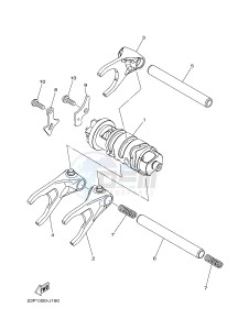 XT1200ZE SUPER TENERE ABS (BP91) drawing SHIFT CAM & FORK