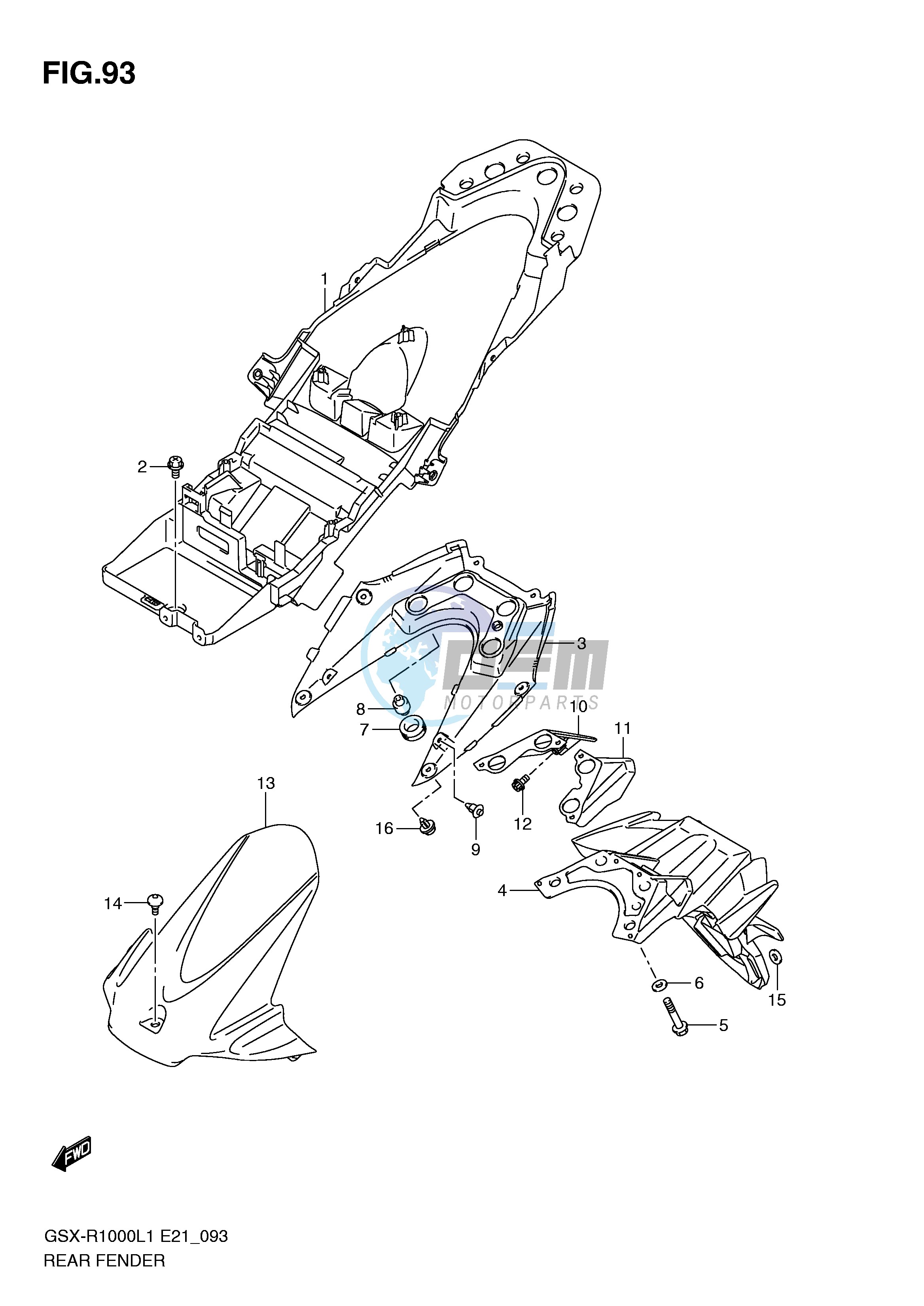 REAR FENDER (GSX-R1000UFL1 E21)