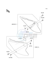 KX 100 D [KX100] (D1-D5) [KX100] drawing SIDE COVERS