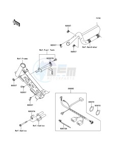 KLX110 KLX110A8F EU drawing Chassis Electrical Equipment