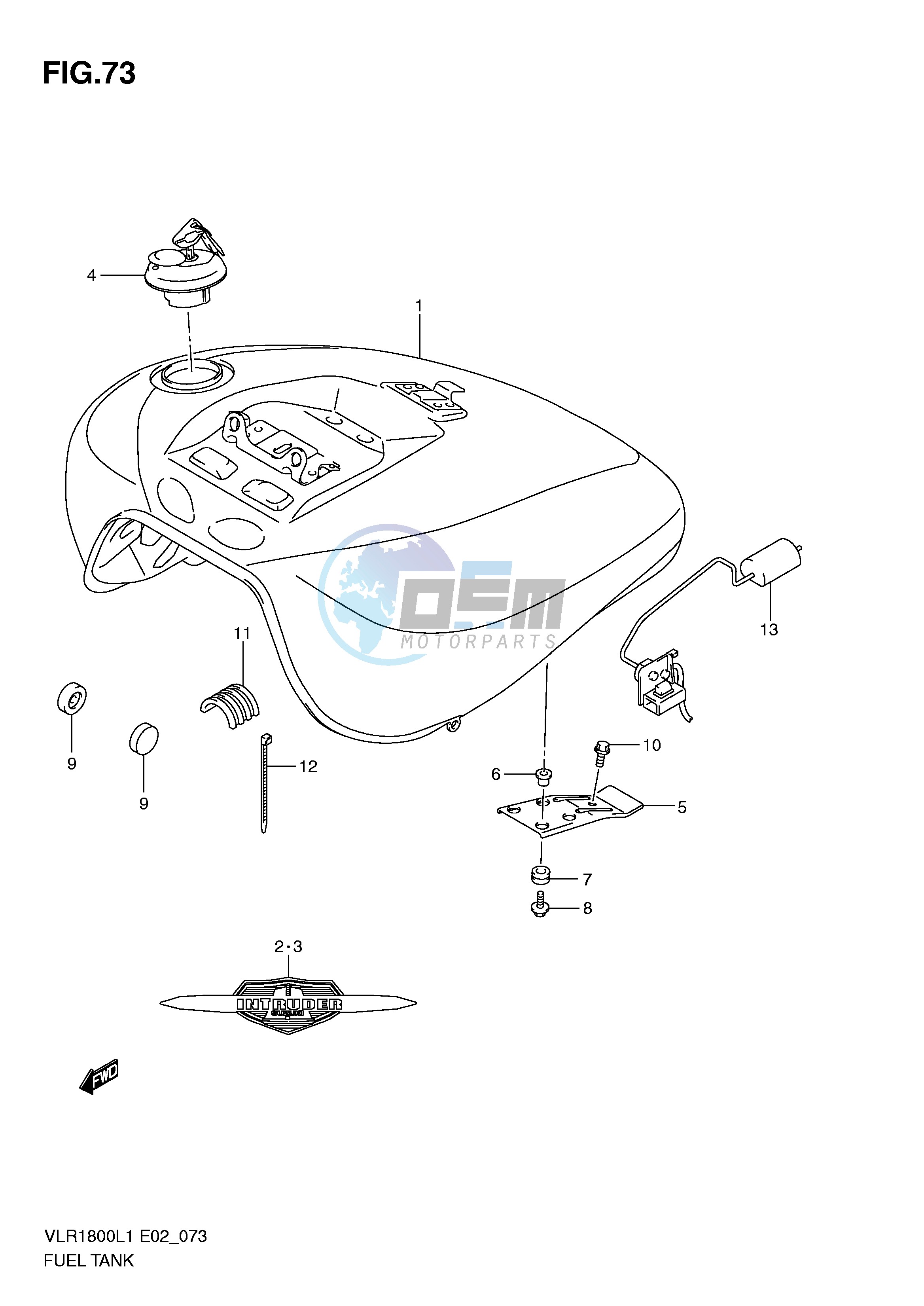 FUEL TANK (VLR1800L1 E19)