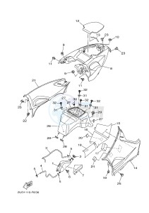 YFM700FWAD YFM70GPHH GRIZZLY 700 EPS (B1A3) drawing SIDE COVER