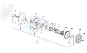 Scarabeo 100 4T e2 drawing Clutch