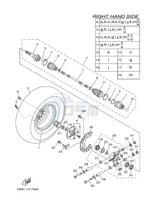 YXM700E YXM70VPXG VIKING EPS (B423) drawing REAR WHEEL 2