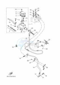 XSR125 LEGACY MTM125-C (BLA1) drawing FRONT MASTER CYLINDER