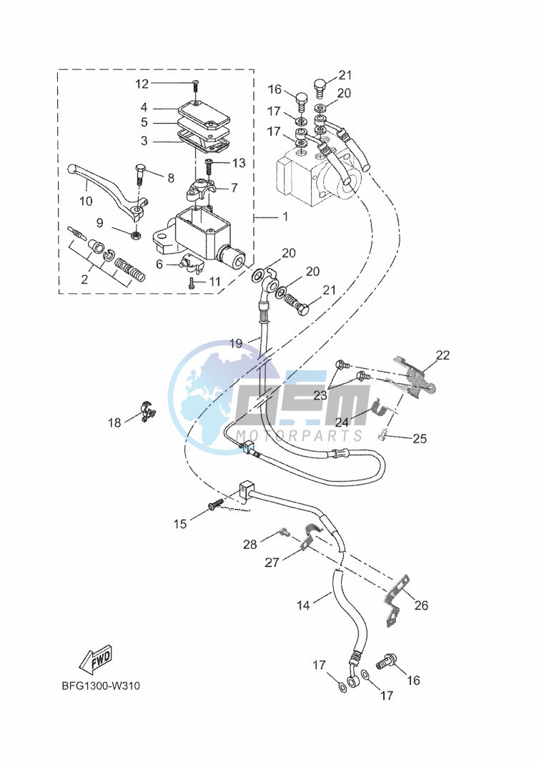 FRONT MASTER CYLINDER