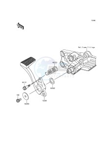 1400GTR ABS ZG1400EGF FR GB XX (EU ME A(FRICA) drawing Brake Pedal